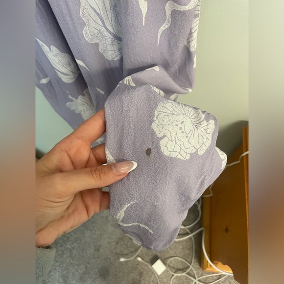 Wilfred Lavender Wide Leg Smocked Chianti Jumpsuit - Picture 12 of 12